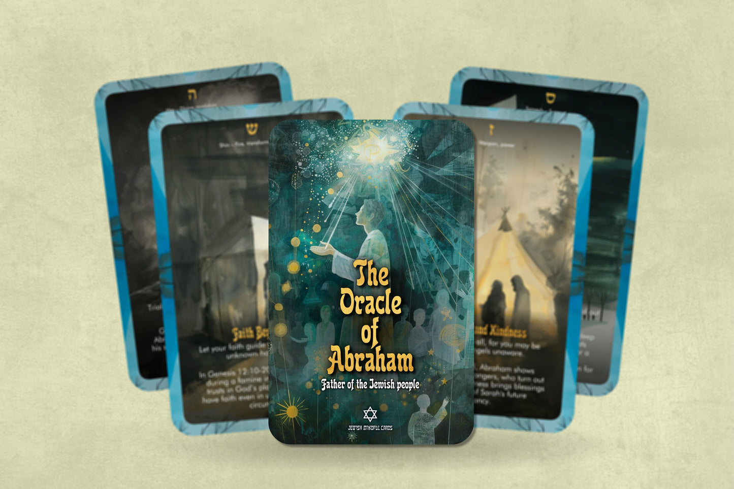 The Oracle of Abraham - Father of the Jewish people - Oracle - Divination tools - Kabbalah Letters - Jewish Wisdom Cards