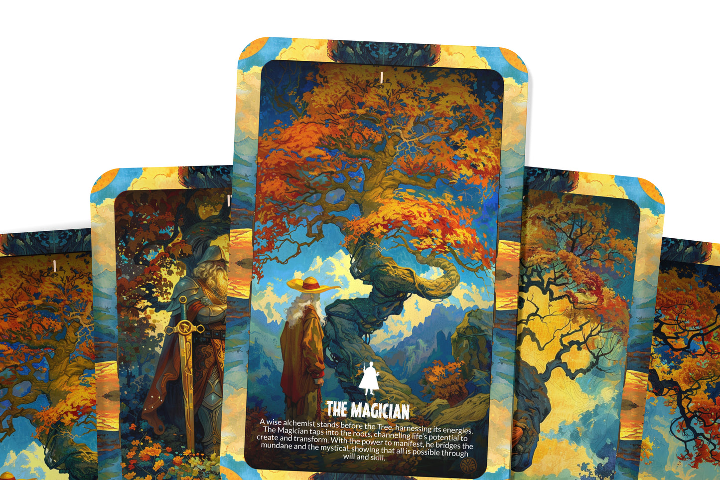 Tree of Eternity Tarot - Major Arcana - A unique spiritual journey - Rooted in timeless wisdom, branching towards infinite knowledge.