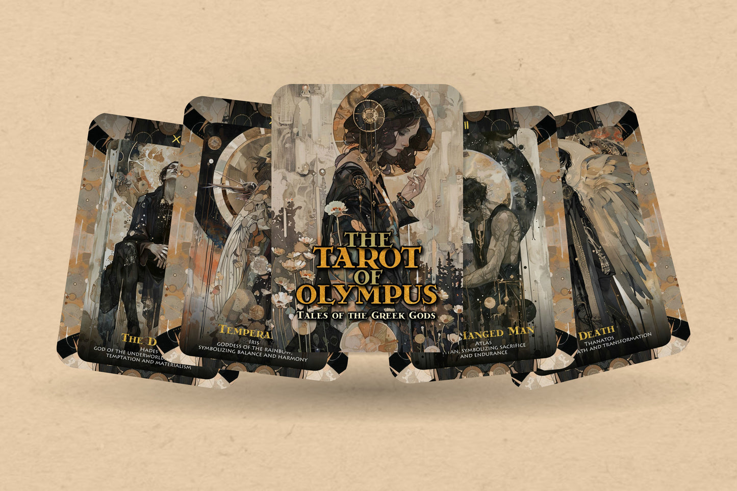 The Tarot of Olympus - 78 cards - Tales of the Greek Gods - Tarot - Tarot Deck - Fortune Telling - Divination tools