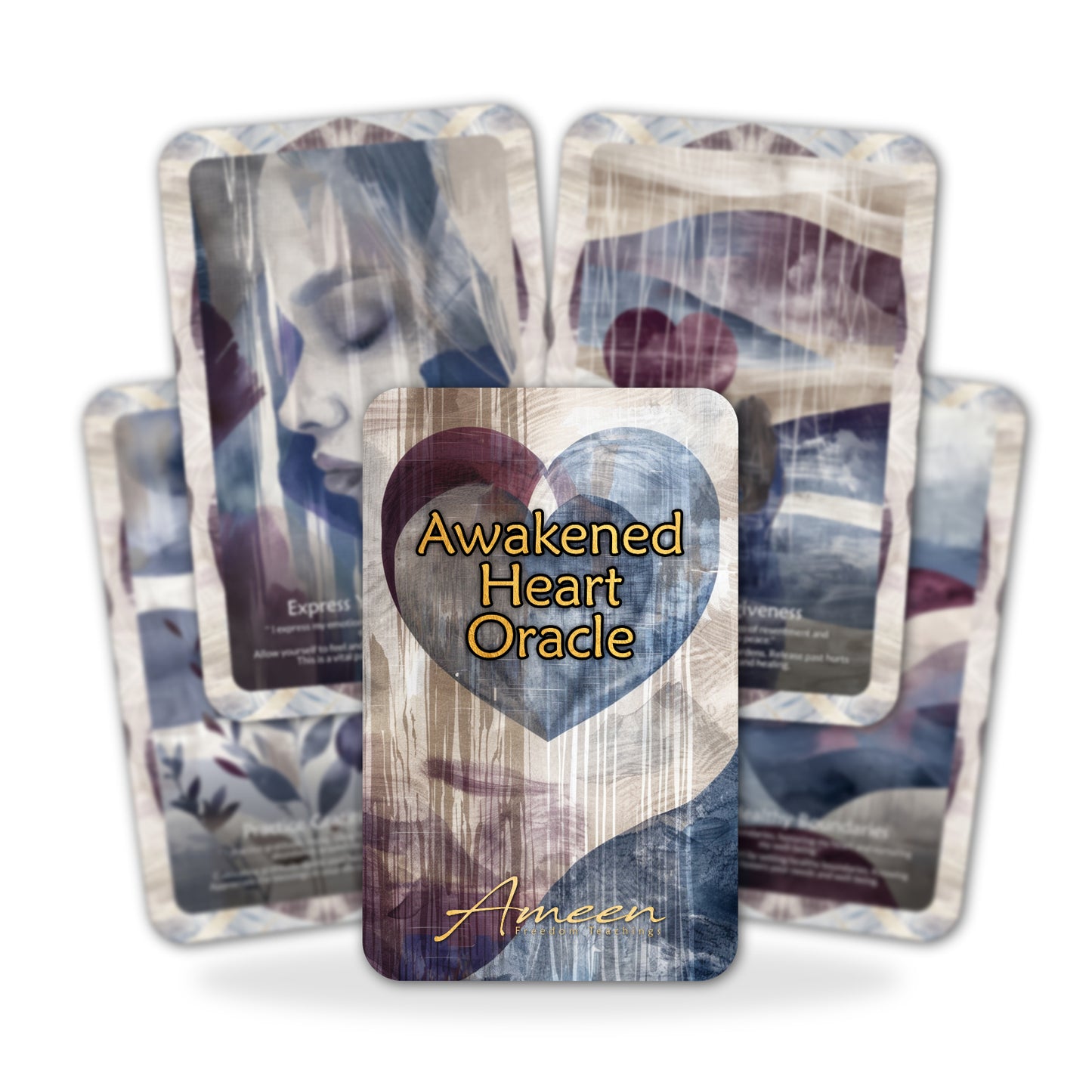 Awakened Heart - 22 Oracle Cards - Embrace Deep Love and Compassion - Visionary Guidance Deck