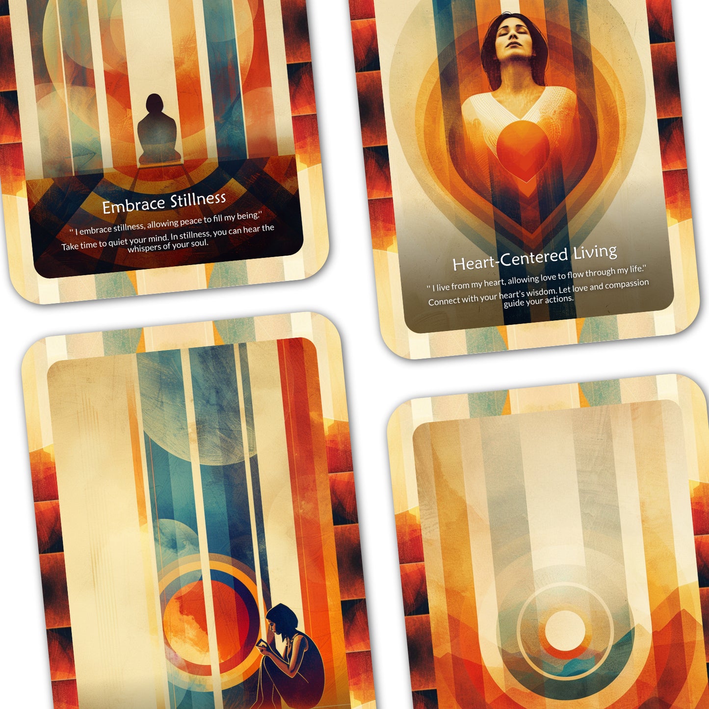 Inner Harmony - 22 Oracle Cards - Cultivate Peace Within - Calm and Balance Deck