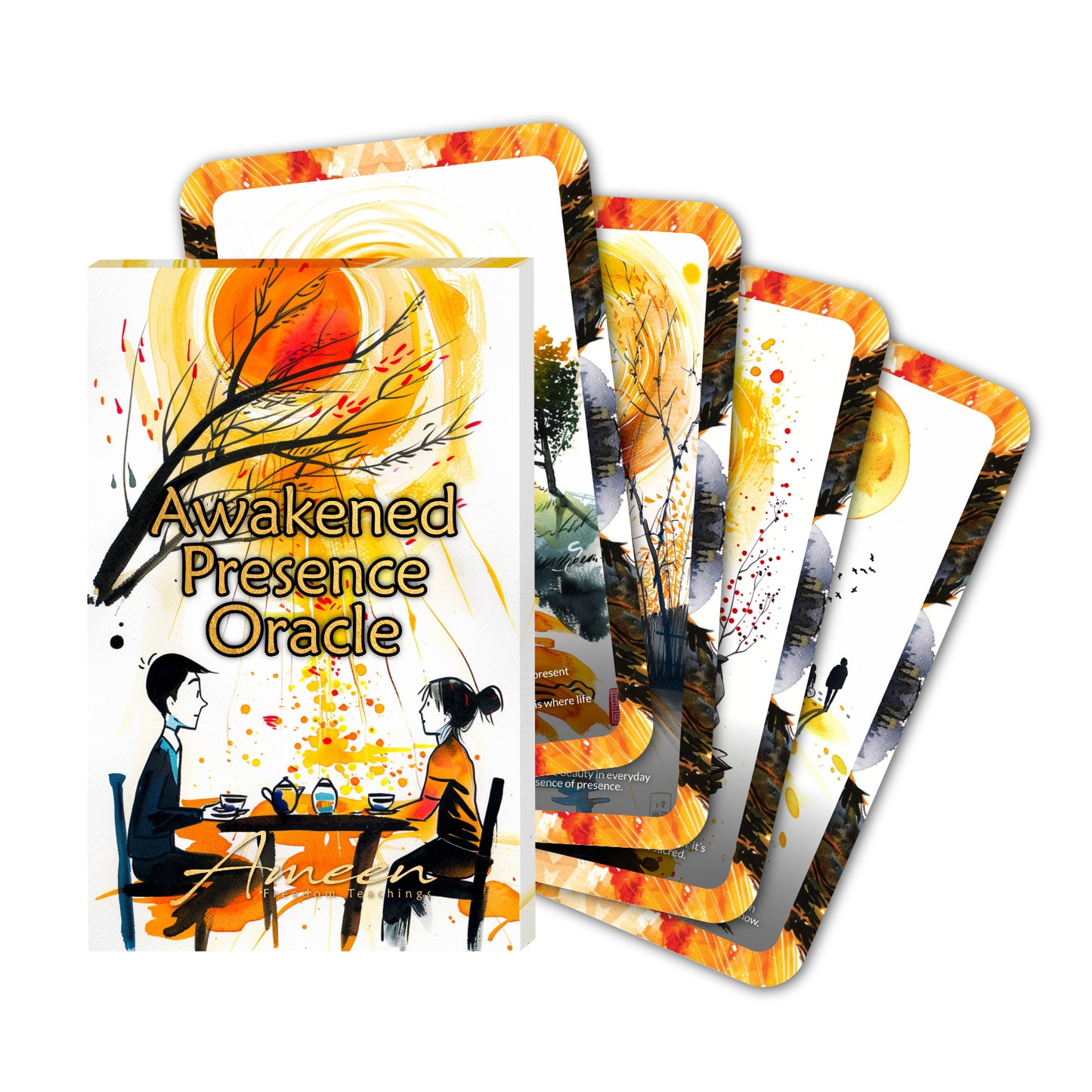 Awakened Presence - 22 Oracle Cards - Embrace the Now - Meditation and Mindfulness Tool