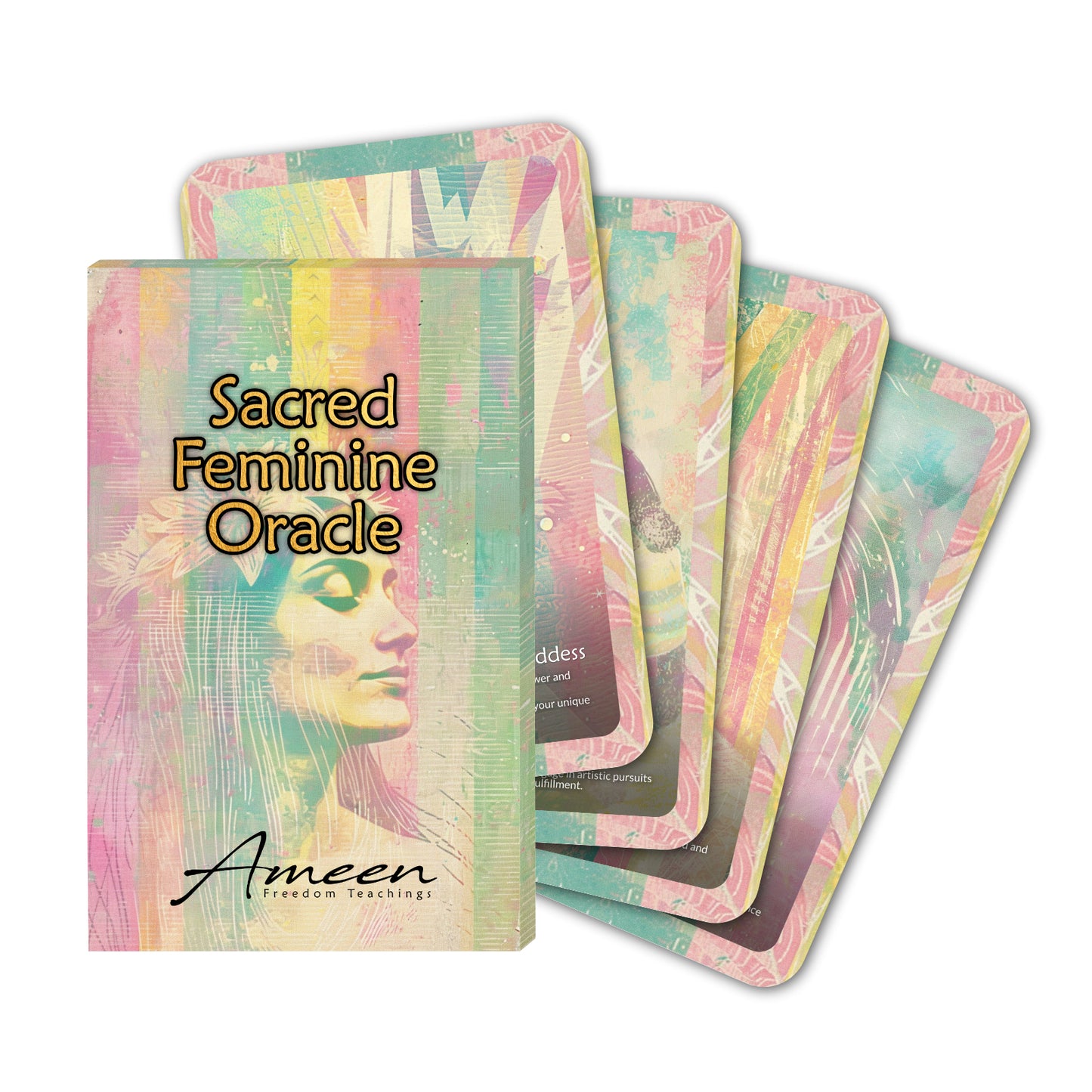 Sacred Feminine - 22 Oracle Cards - Embody the Divine Feminine Energy - Empowerment and Balance Deck