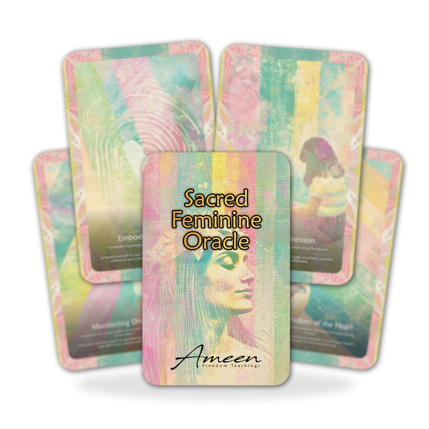 Sacred Feminine - 22 Oracle Cards - Embody the Divine Feminine Energy - Empowerment and Balance Deck