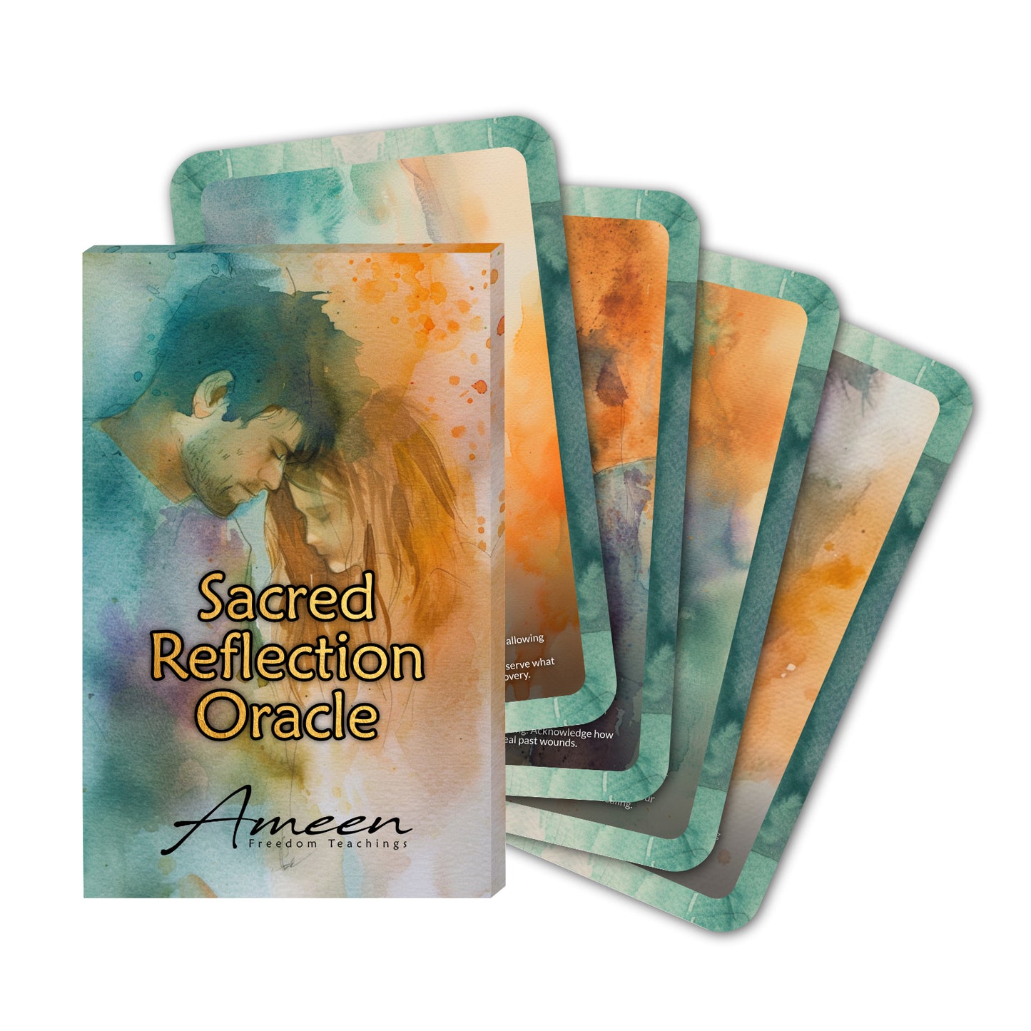 Sacred Reflection - 22 Oracle Cards - Mirror Your Inner Truth - Self-Discovery and Clarity Deck