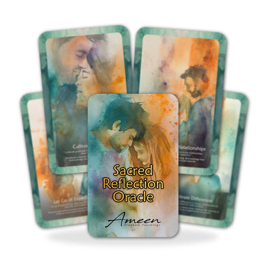 Sacred Reflection - 22 Oracle Cards - Mirror Your Inner Truth - Self-Discovery and Clarity Deck