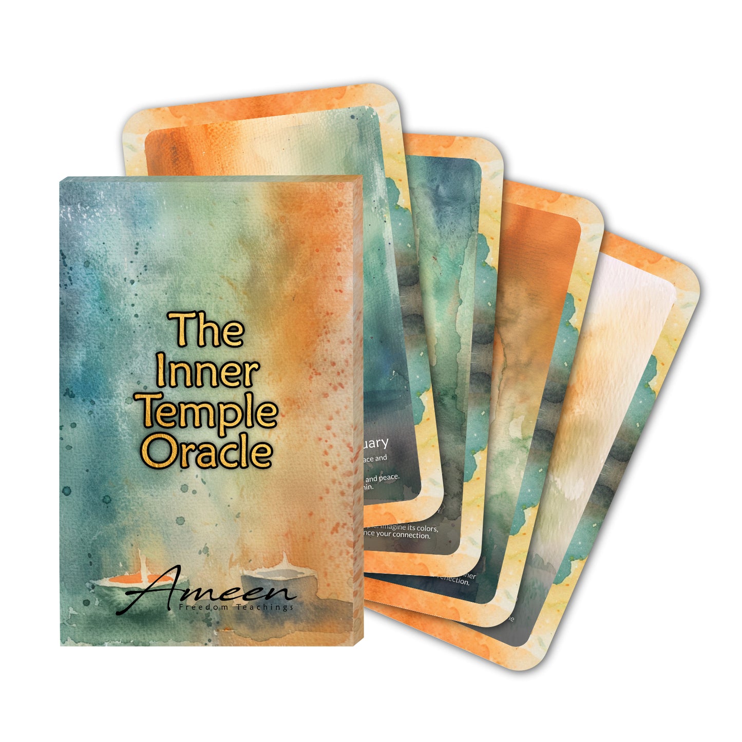 The Inner Temple - 22 Oracle Cards - Awaken Your Sacred Space Within - Meditation and Clarity Deck