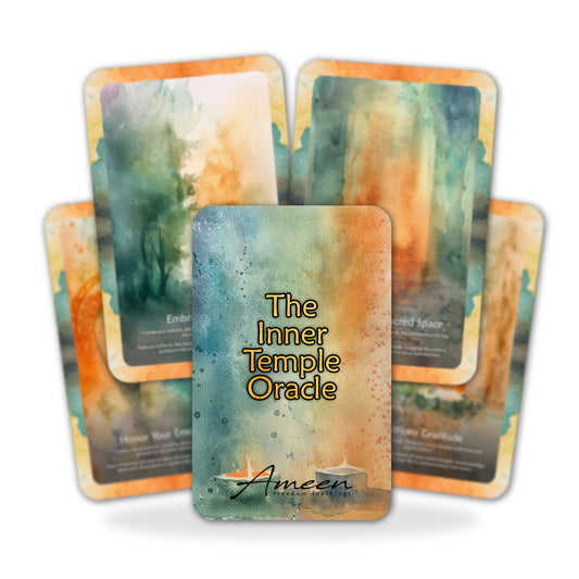 The Inner Temple - 22 Oracle Cards - Awaken Your Sacred Space Within - Meditation and Clarity Deck