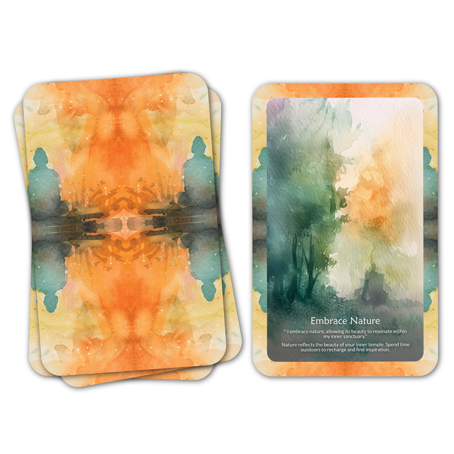 The Inner Temple - 22 Oracle Cards - Awaken Your Sacred Space Within - Meditation and Clarity Deck