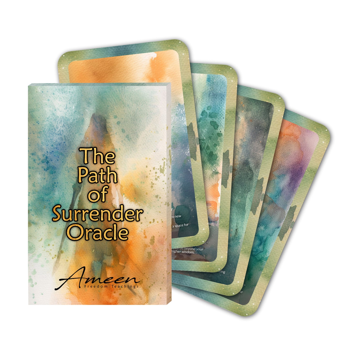 The Path of Surrender - 22 Oracle Cards - Let Go and Trust the Divine Process - Trust and Transformation Deck