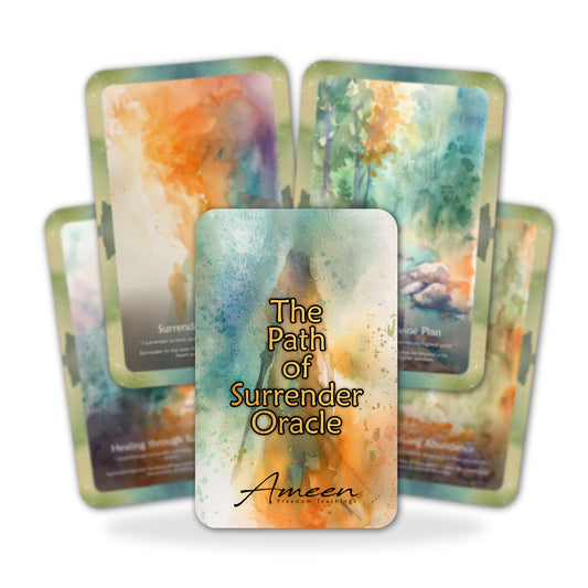 The Path of Surrender - 22 Oracle Cards - Let Go and Trust the Divine Process - Trust and Transformation Deck