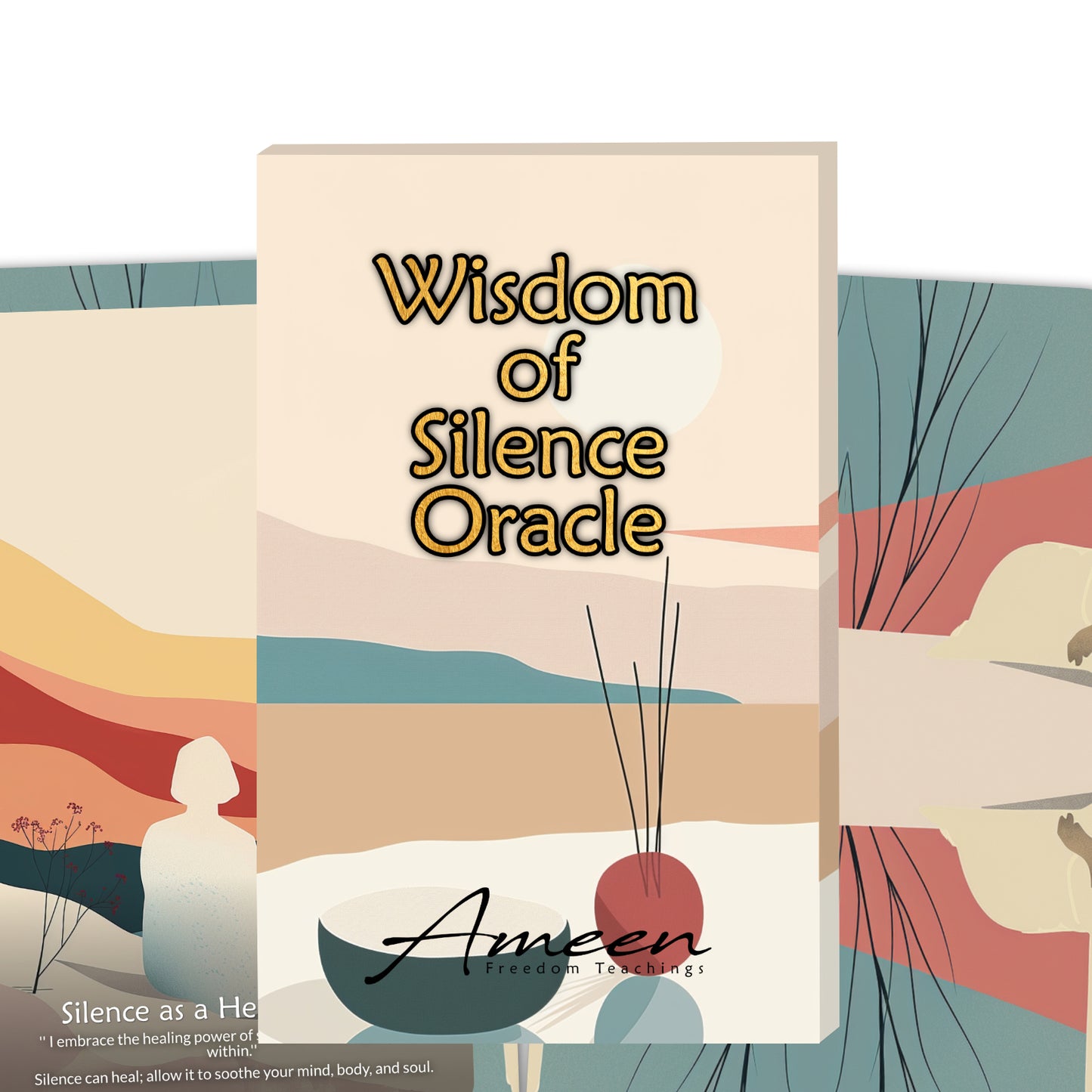 Wisdom of Silence - 22 Oracle Cards - Find Clarity in Quietude - Meditation and Insight Deck