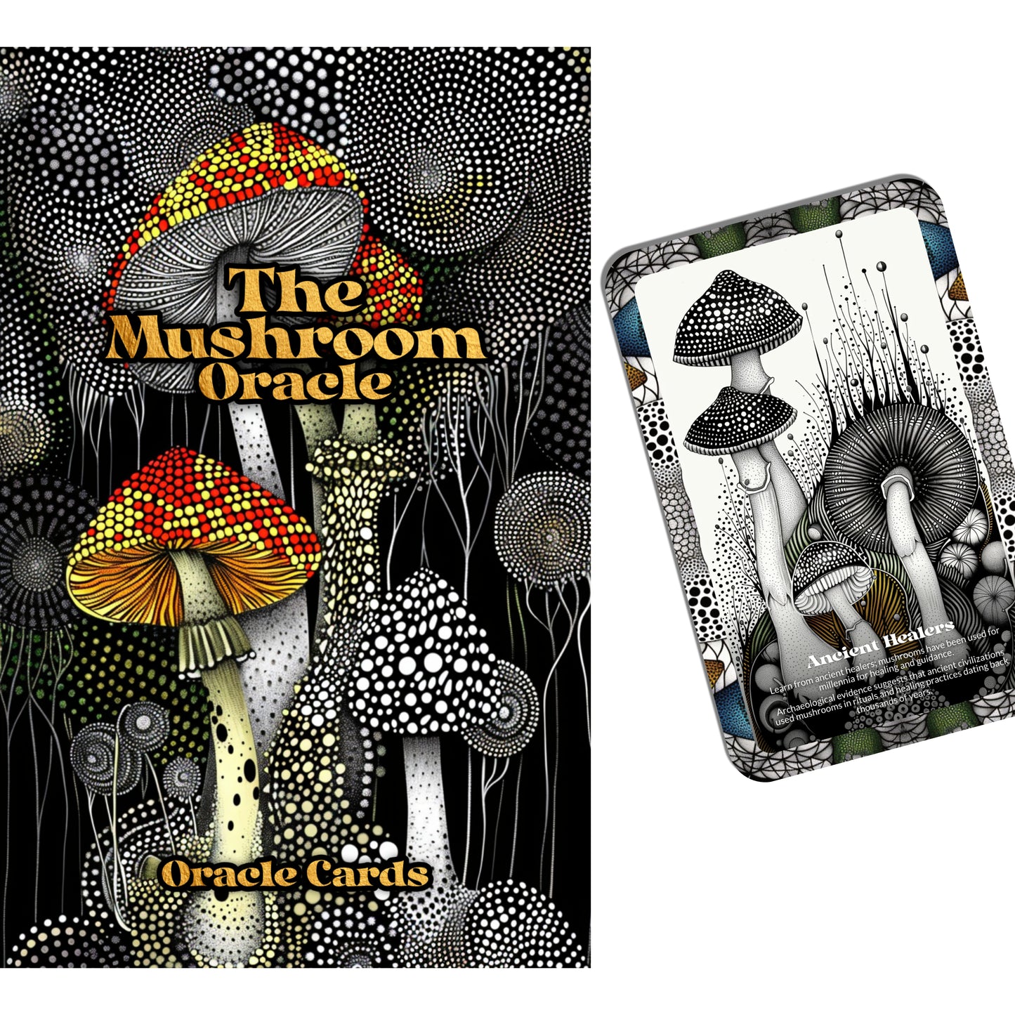 The Mushroom Oracle - 22 Oracle Cards - Unlocking the magic of mushrooms - By Symbolika - Vision Cards - Divination Tool