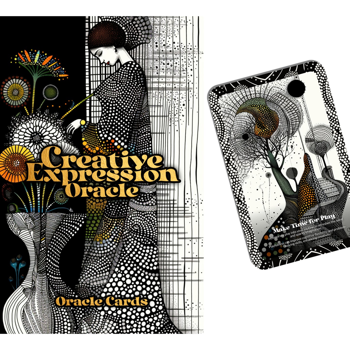 Creative Expression Oracle - 22 Oracle Cards - Unlocking the power of creativity - By Symbolika - Vision Cards - Divination Tool