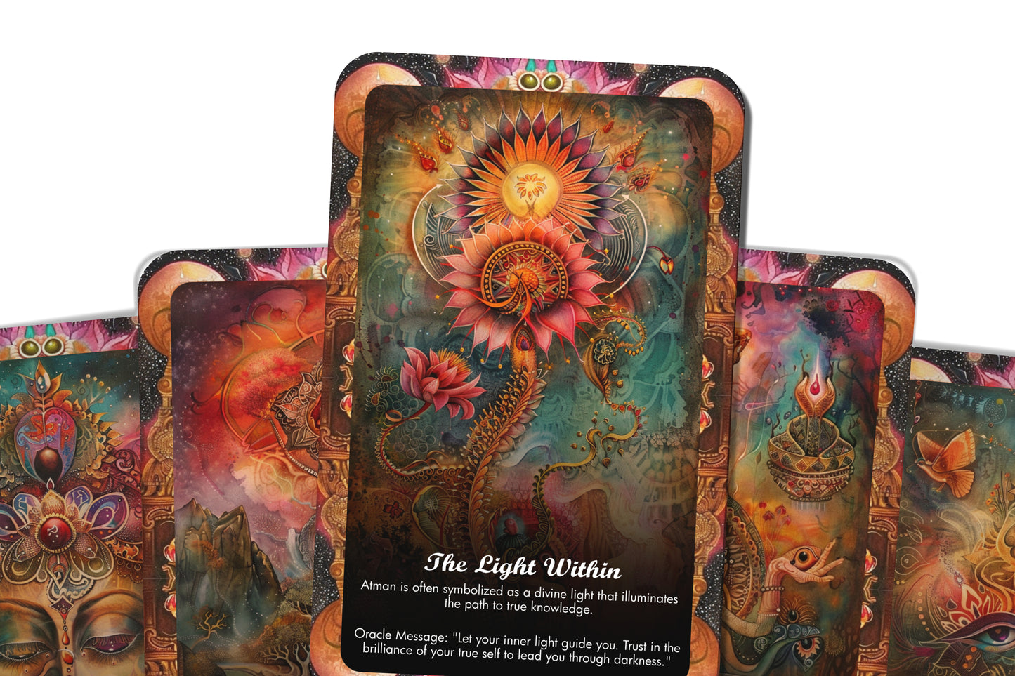 True Self - Atman Wisdom cards - A unique spiritual journey - Exploring the self to uncover inner wisdom and divine truth.