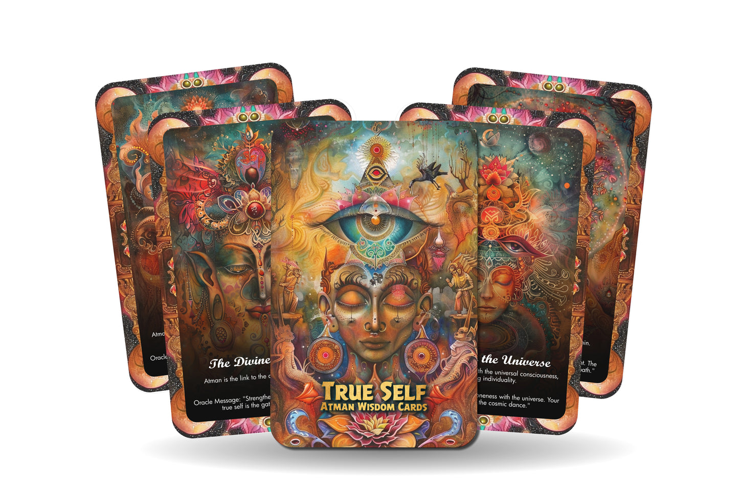 True Self - Atman Wisdom cards - A unique spiritual journey - Exploring the self to uncover inner wisdom and divine truth.