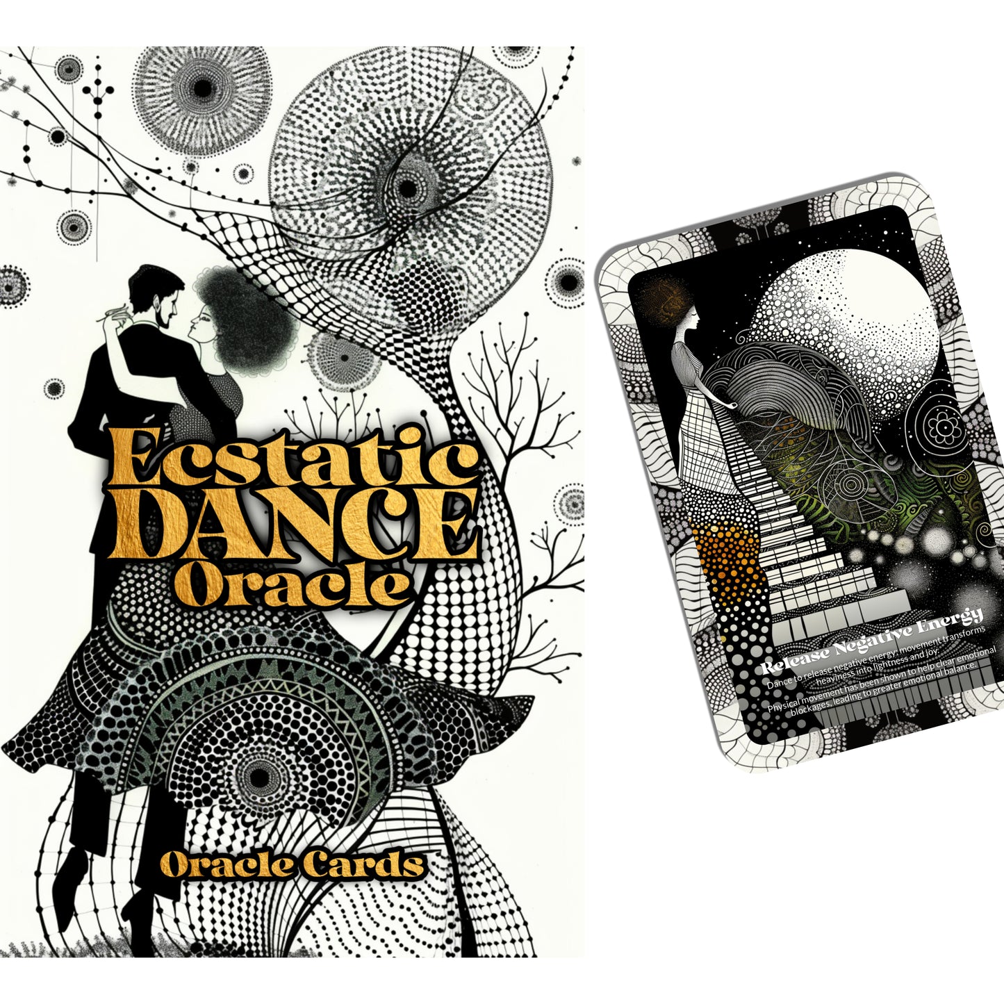 Ecstatic Dance Oracle - 22 Oracle Cards - Moving with the rhythm of life - By Symbolika - Vision Cards - Divination Tool