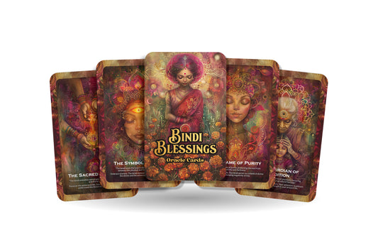 Bindi Blessings Oracle Cards – 22 Cards Feminine Energy Deck for Inner Strength & Cultural Wisdom