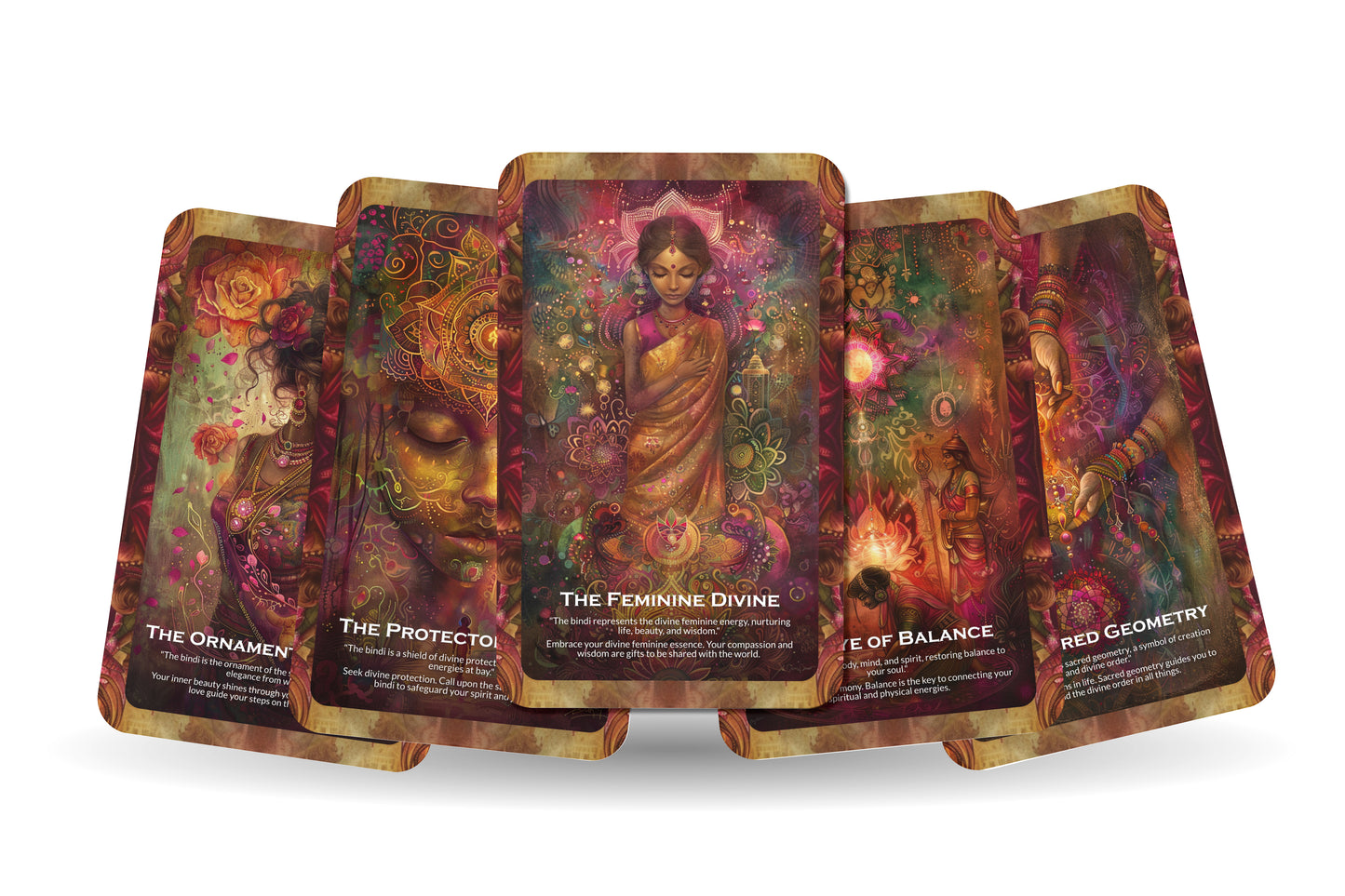 Bindi Blessings Oracle Cards – 22 Cards Feminine Energy Deck for Inner Strength & Cultural Wisdom