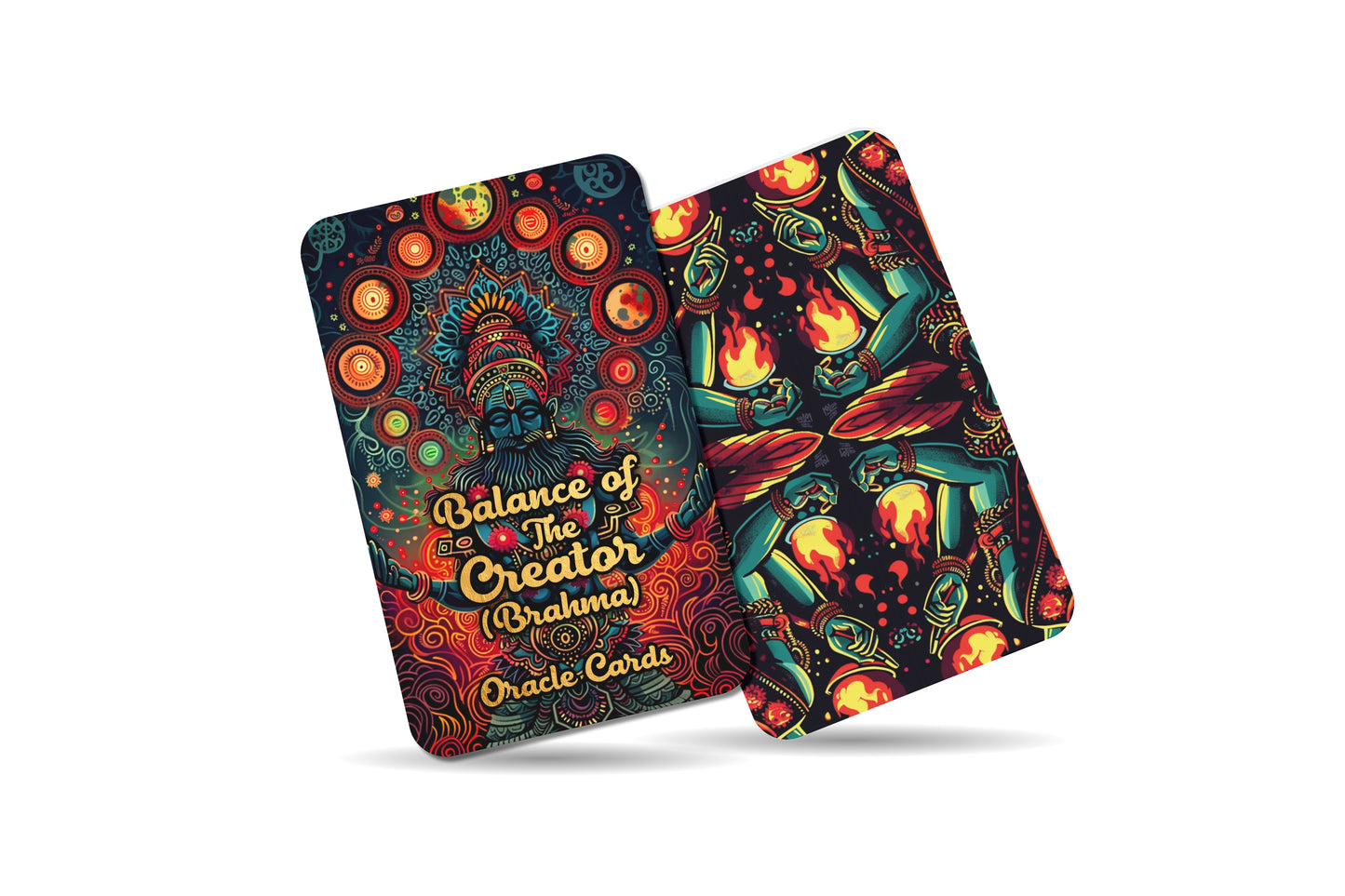 Balance of The Creator (Brahma) Oracle Cards - 22 Oracle Cards - Honoring the equilibrium of creation and the cosmic dance of Brahma.