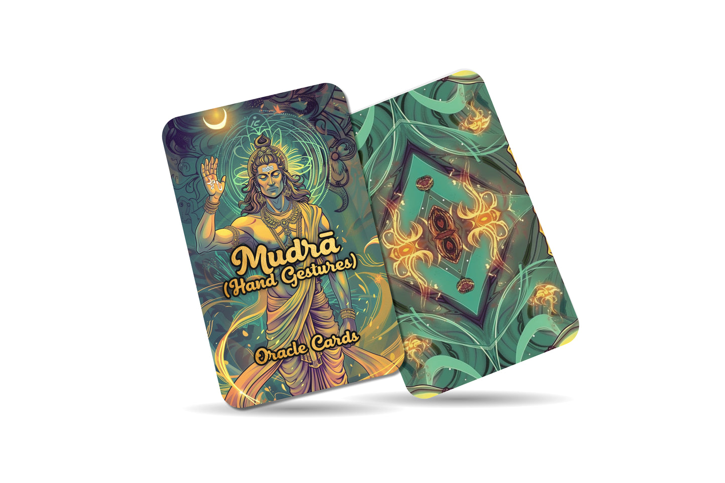 Mudrā (Hand Gestures) Oracle Cards - 22 Oracle Cards - Exploring the sacred hand gestures that unlock spiritual power and grace.