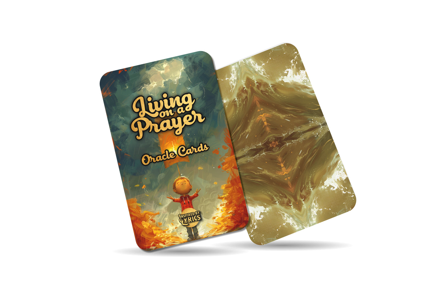 Living on a Prayer - Oracle Cards - A unique spiritual journey - Inspired by Lyrics - Mindfulness cards