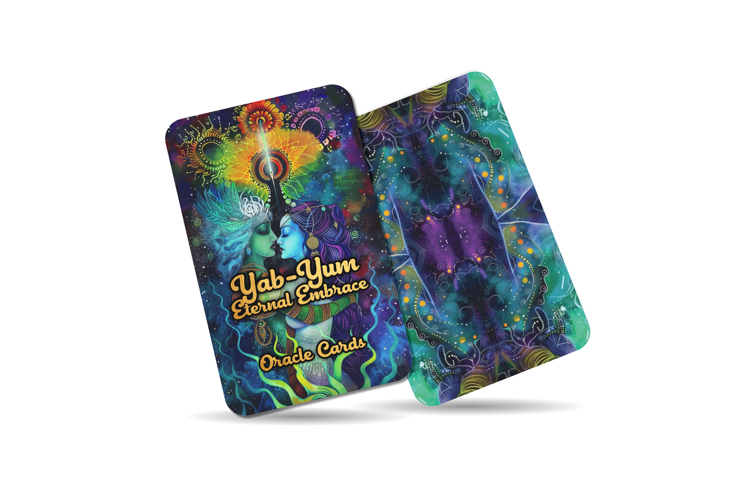 Yab-Yum (Eternal Embrace) Oracle Cards - 22 Oracle Cards - Embodying the sacred union and balance of masculine and feminine energies.