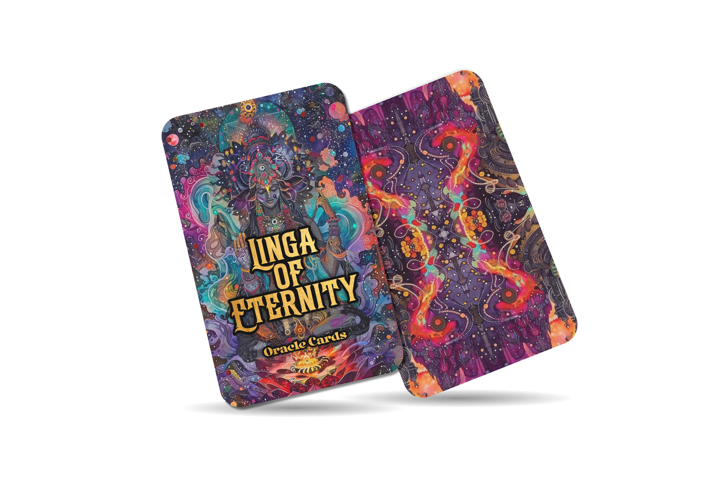 Linga of Eternity Oracle Cards – 22 Cards Shiva Energy Deck for Divine Transformation & Spiritual Awakening