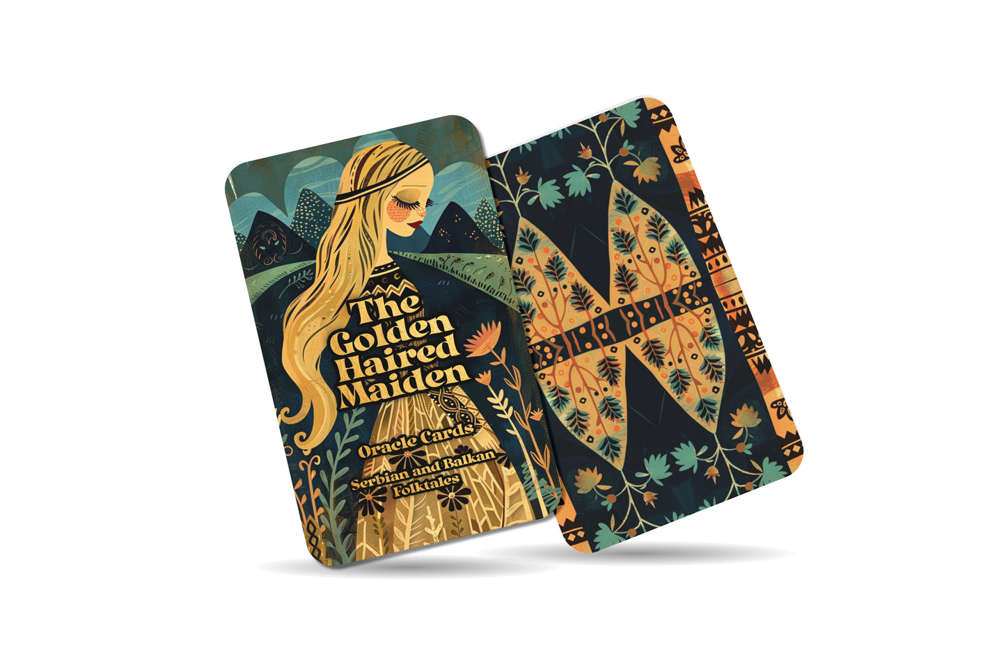 The Golden-Haired Maiden - 22 Oracle Cards - Shine With Grace, Strength, and Beauty