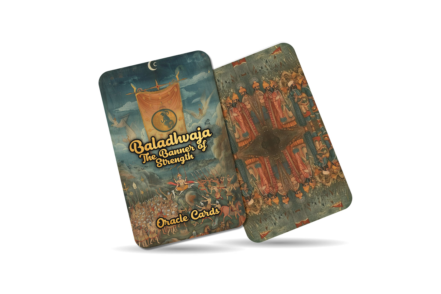 Baladhvaja (The Banner of Strength) Oracle Cards - 22 Oracle Cards - Empowering the soul with strength and resilience for life's challenges.