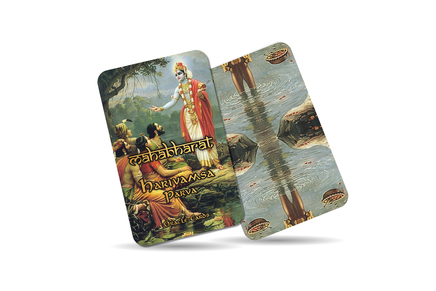 Harivamsa Parva Oracle Cards - 22 Cards - Celebrating the divine lineage and the stories of Lord Krishna’s ancestry.