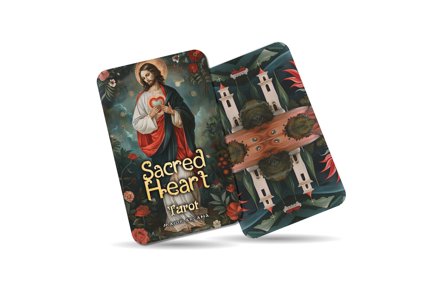 The Sacred Heart Tarot - 22 Major Arcana - A unique spiritual journey - Delving into the depths of divine love and compassion.