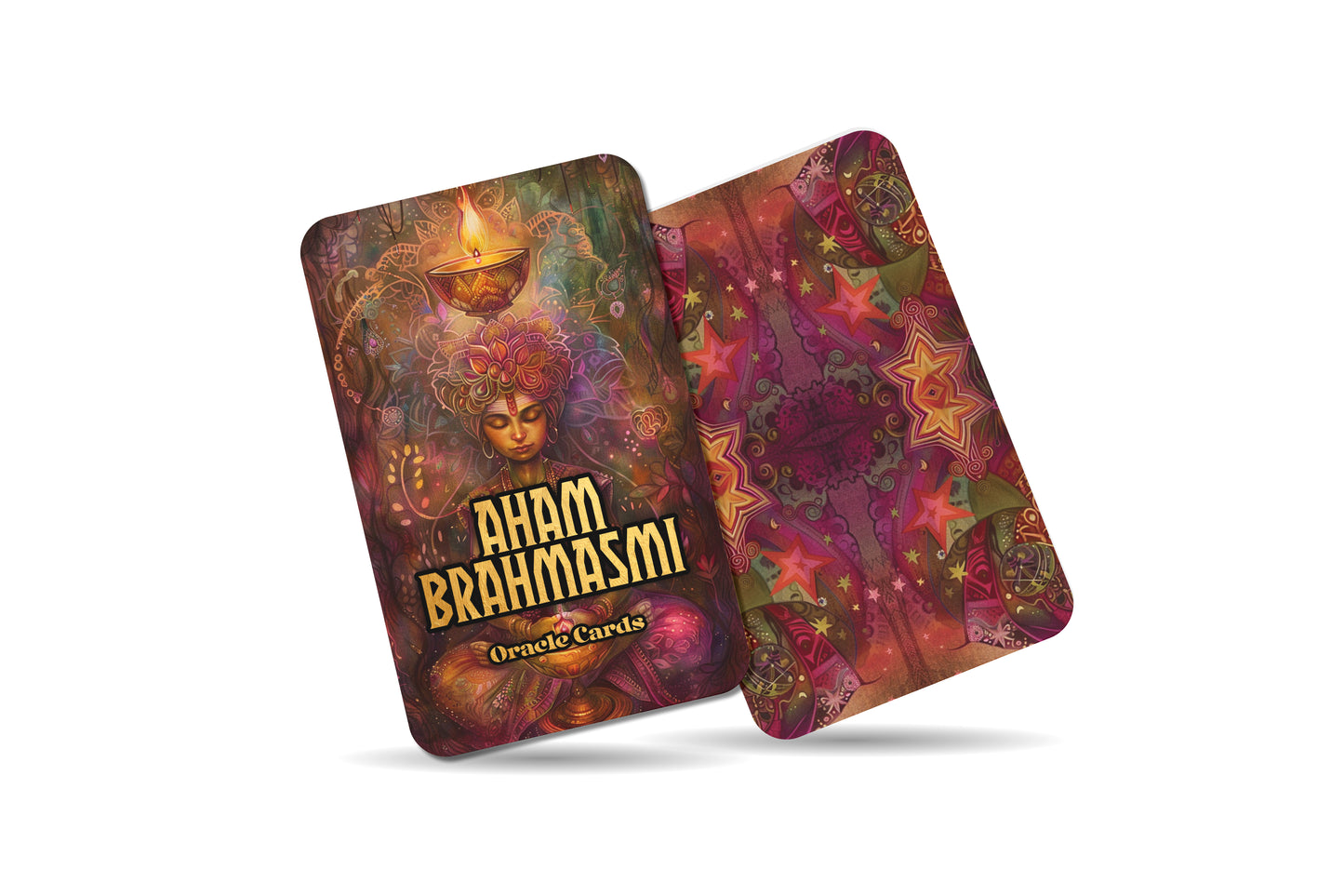 Aham Brahmasmi Oracle Cards – 22 Cards Spiritual Awakening Deck for Self-Realization & Divine Connection