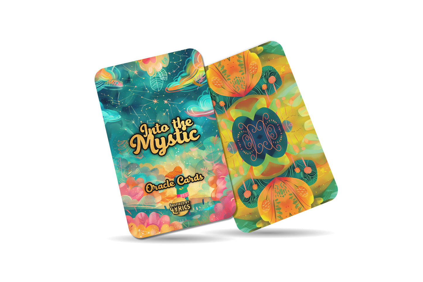 Into the Mystic Oracle Cards - A unique spiritual journey - Inspired by Lyrics - Mindfulness cards