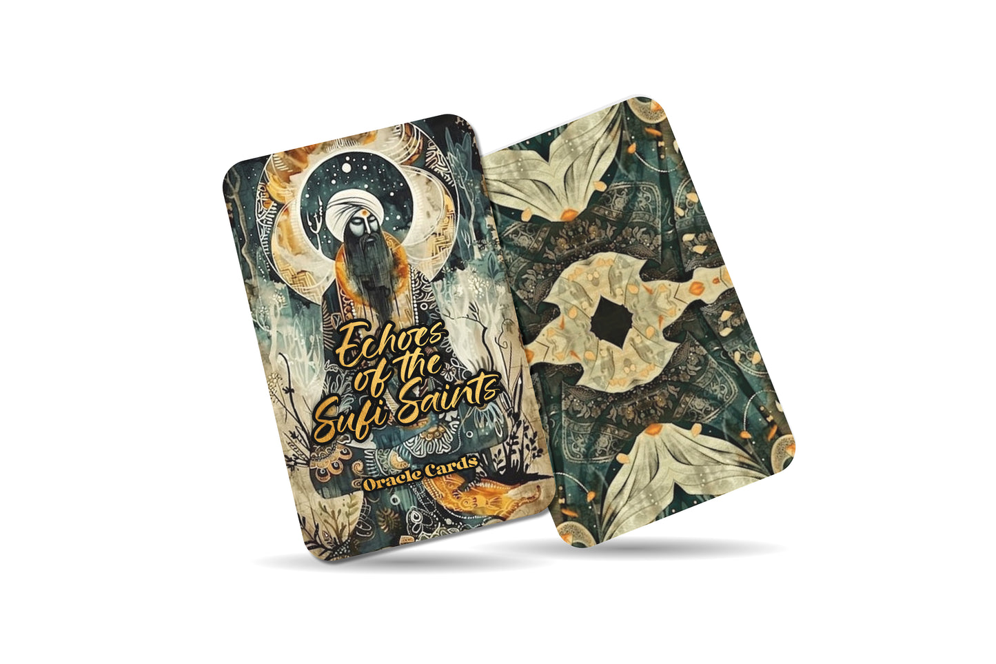 Echoes of the Sufi Saints Oracle Cards – 22 Cards Mystical Wisdom Deck for Love, Peace & Divine Teachings