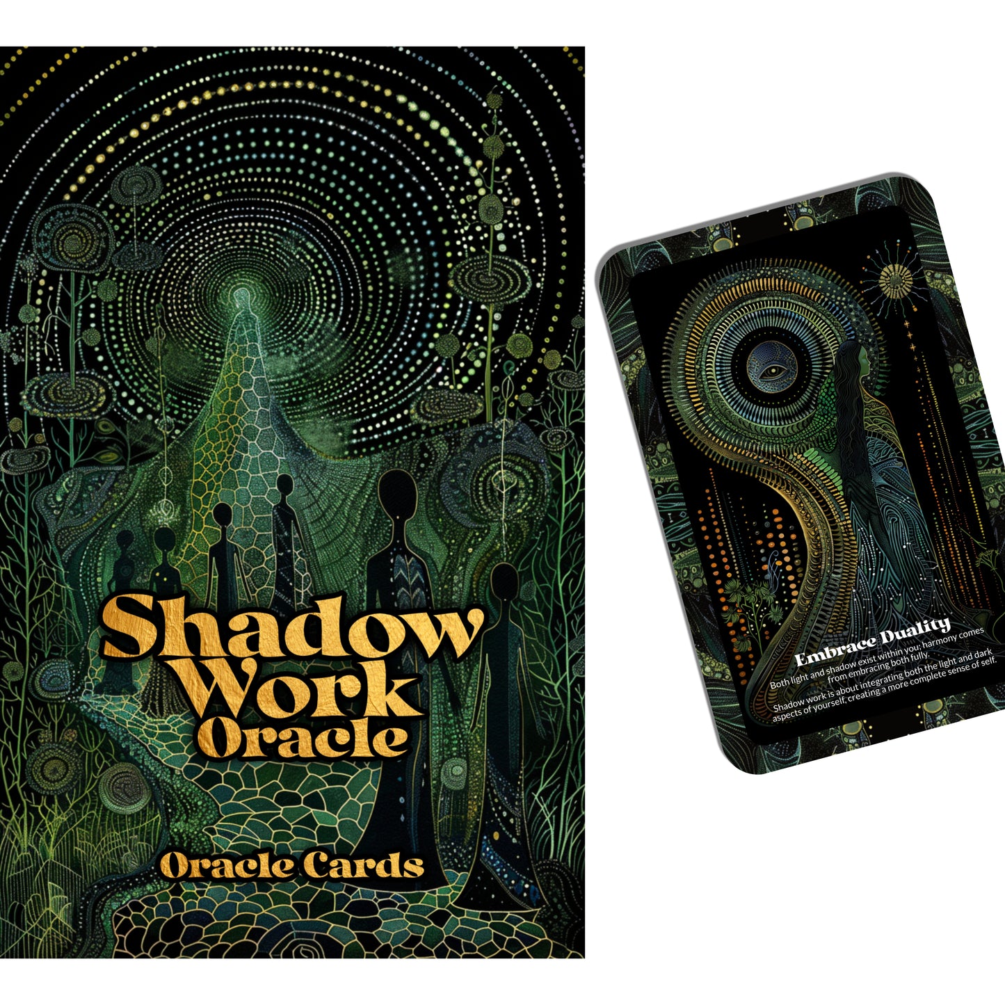 Shadow Work Oracle - 22 Oracle Cards - Confronting and integrating your shadow - By Symbolika - Vision Cards - Divination Tool