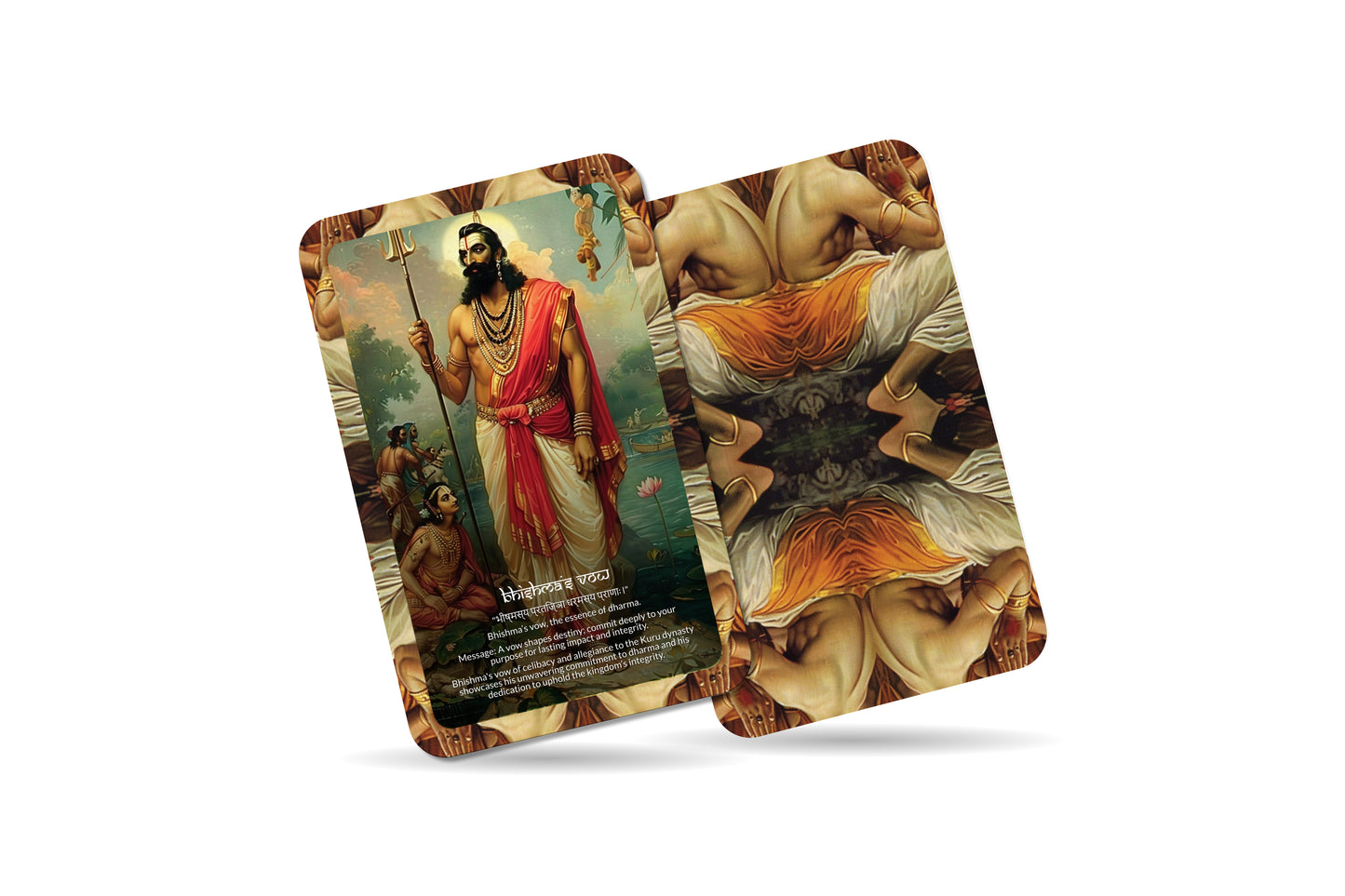 Bhishma Parva Oracle Cards - 22 Cards - Delving into the wisdom of Bhishma and the pivotal events of the Kurukshetra war.