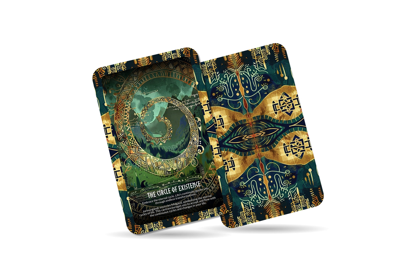 Jormungandr - Serpent of Midgard Oracle Deck Cards - Embracing the cyclic nature of life and eternity