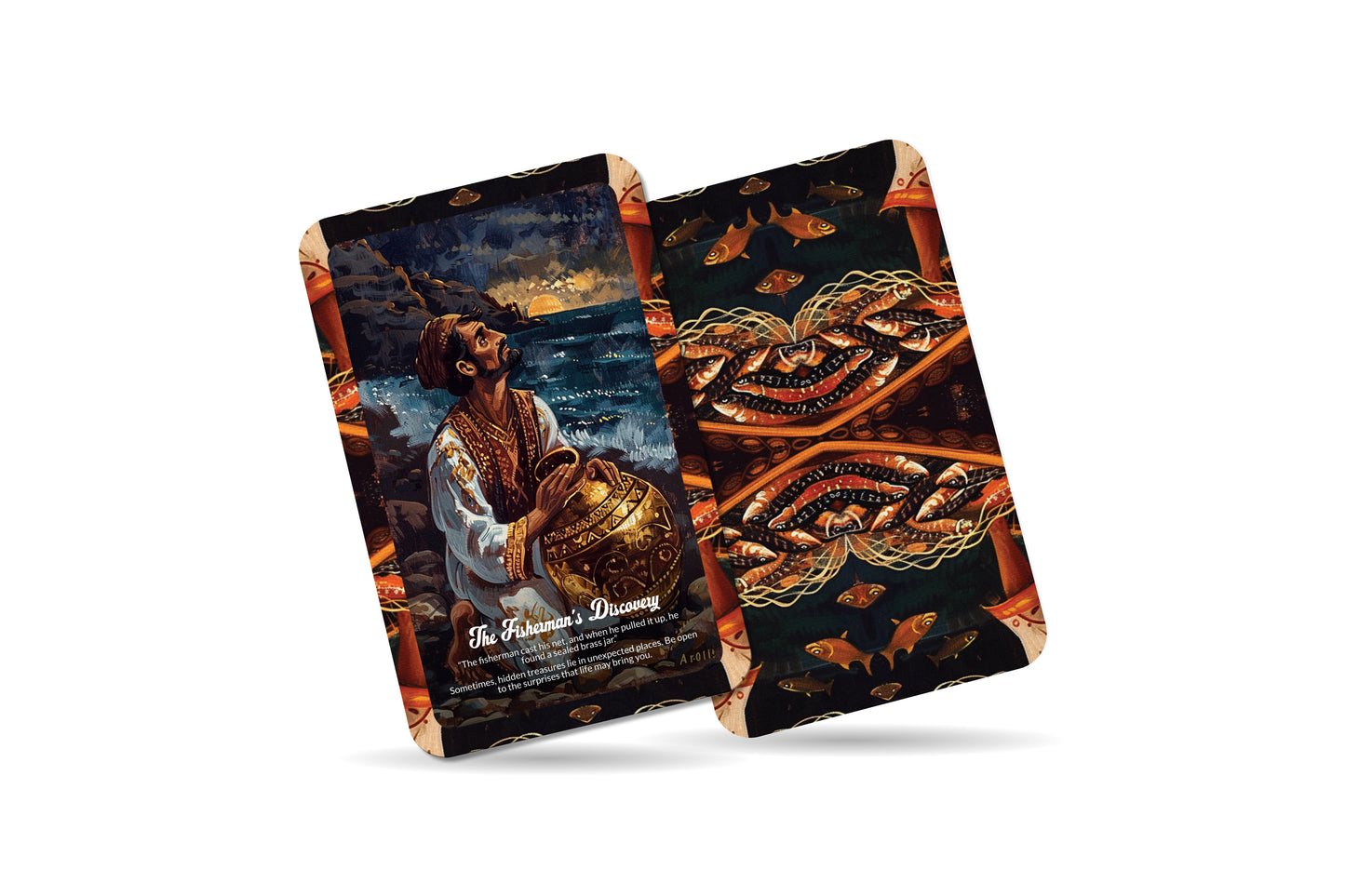 The Fisherman and the Jinni - 22 Oracle Cards - Unlock Hidden Potential and Ancient Wisdom