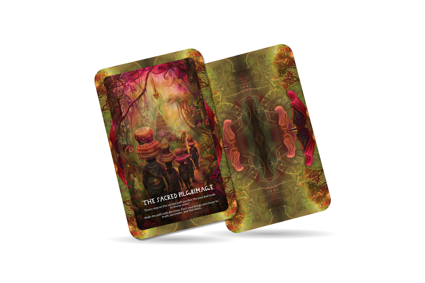 Ayyappa's Sacred Path Oracle Cards – 22 Cards Hindu Mythology Deck for Devotion & Divine Energy