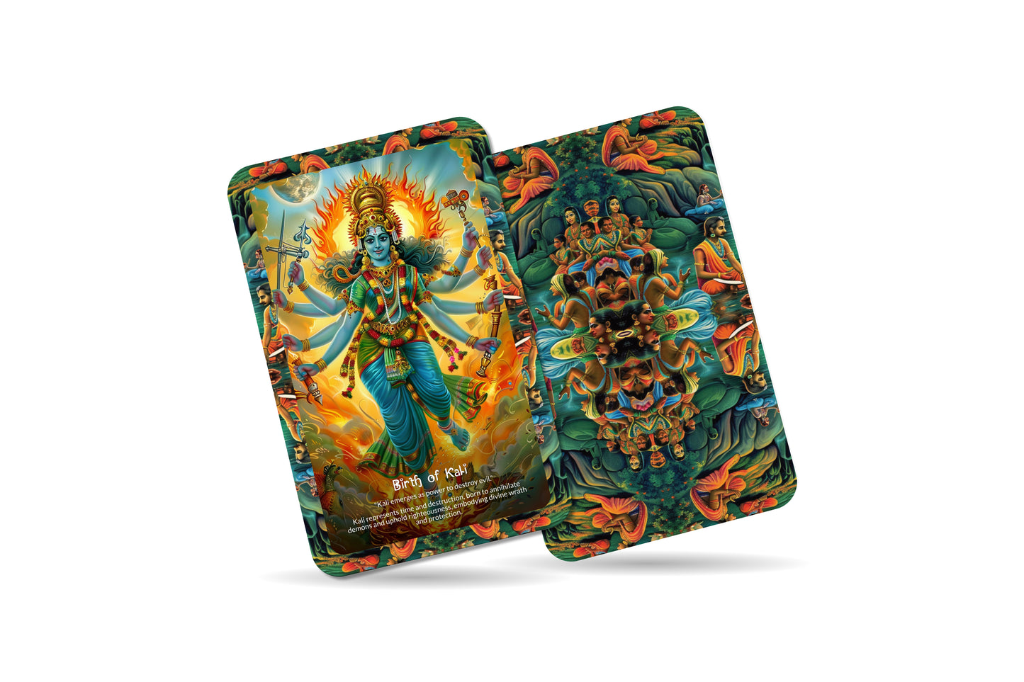 Kalika Purana Oracle Cards - 22 Oracle Cards - Delving into the fierce and protective energies of Goddess Kali through ancient texts.