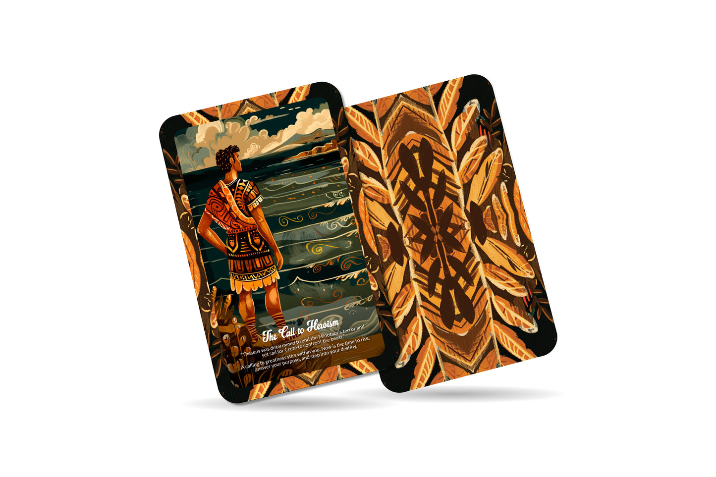 Theseus and the Minotaur - 22 Oracle Cards - Face Your Shadows and Conquer Inner Demons