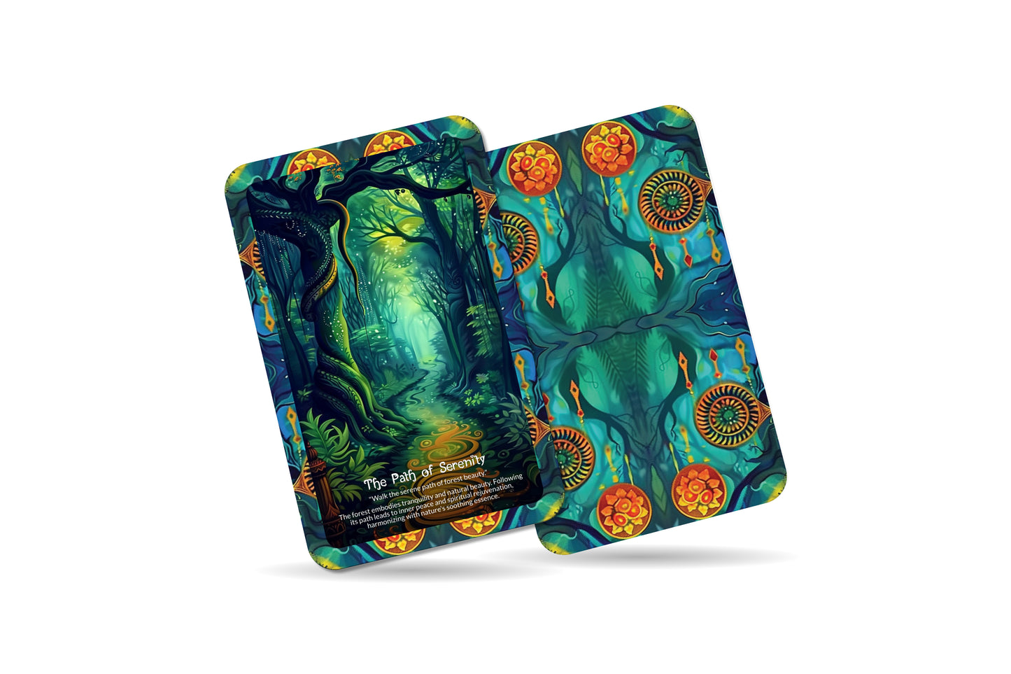 The Noble Path of Forest Beauty Oracle Cards - 22 Oracle Cards - Discovering the beauty and wisdom of the forest as a guide on the noble path.