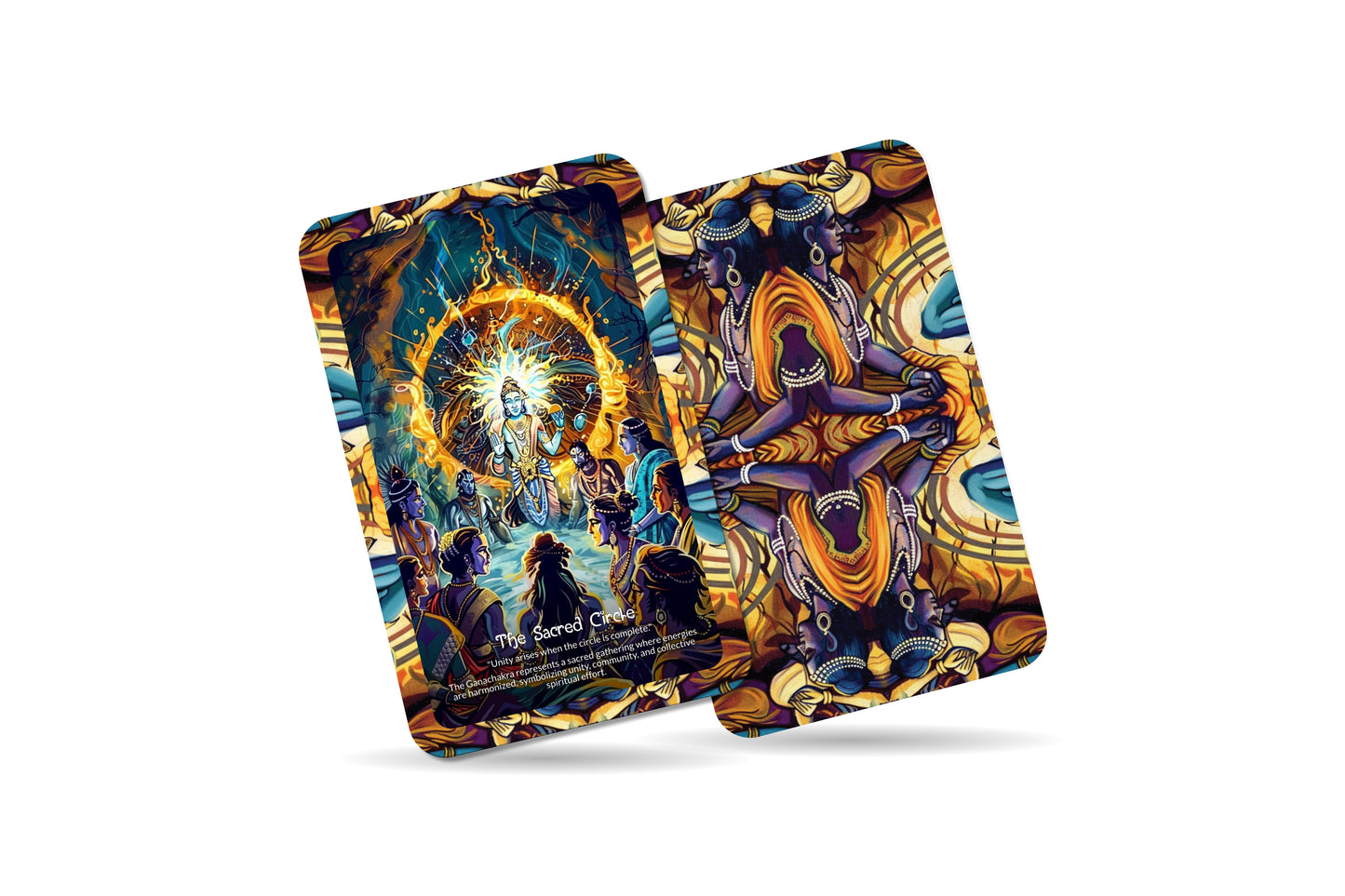 Ganachakra (Mystic Circle) Oracle Cards - 22 Oracle Cards - Unlocking the mystical and spiritual energies of the sacred circle.