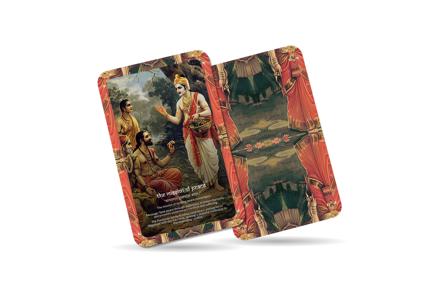 Udyoga Parva Oracle Cards - 22 Cards - Exploring the preparations for war and the complex web of diplomacy.