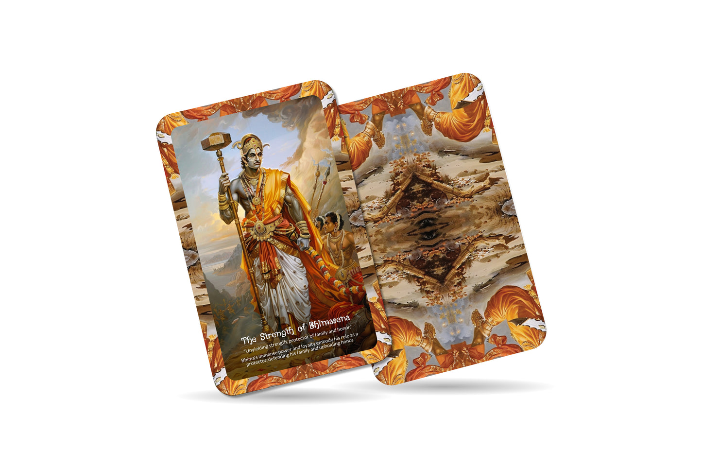 The Courage of Bhimasena Oracle Cards - 22 Oracle Cards - Inspiring strength and courage through the legendary warrior Bhimasena.