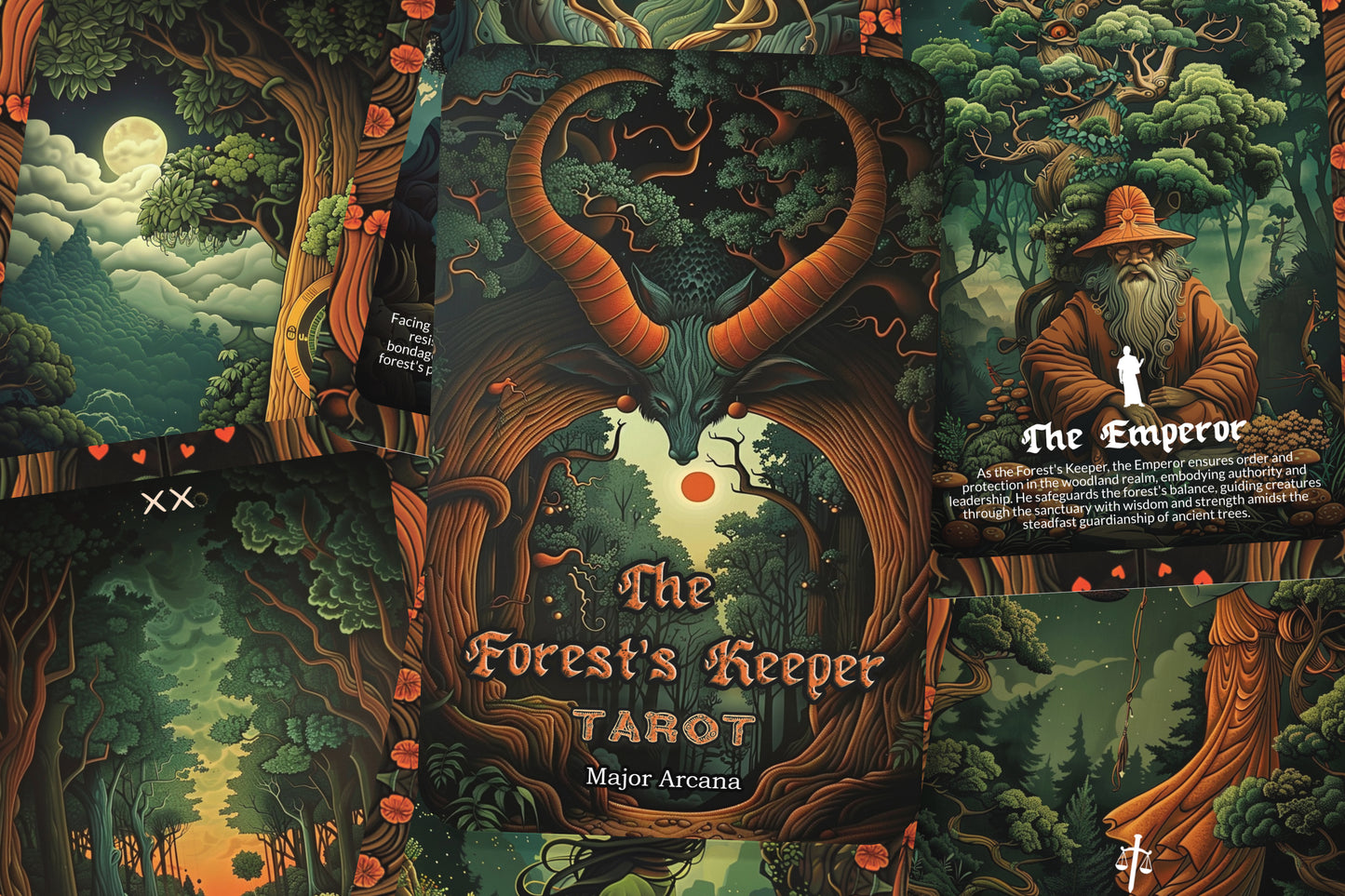 The Forest's Keeper Tarot - 22 Major Arcana - A unique spiritual journey - Protecting and communing with the ancient wisdom of the woods.