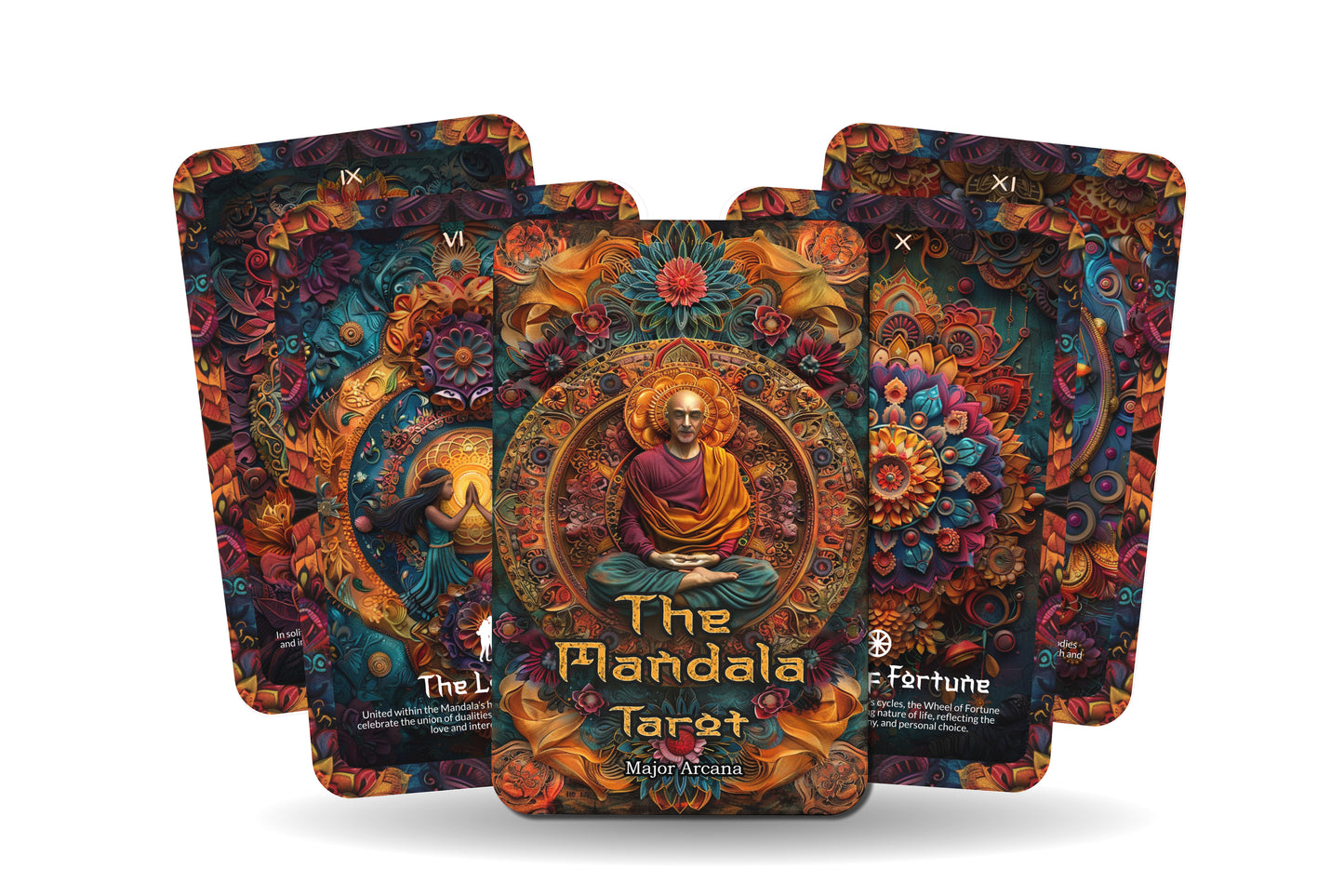 The Mandala Tarot - 22 Major Arcana - A unique spiritual journey - Unfolding the sacred geometry and spiritual wholeness of the mandala.