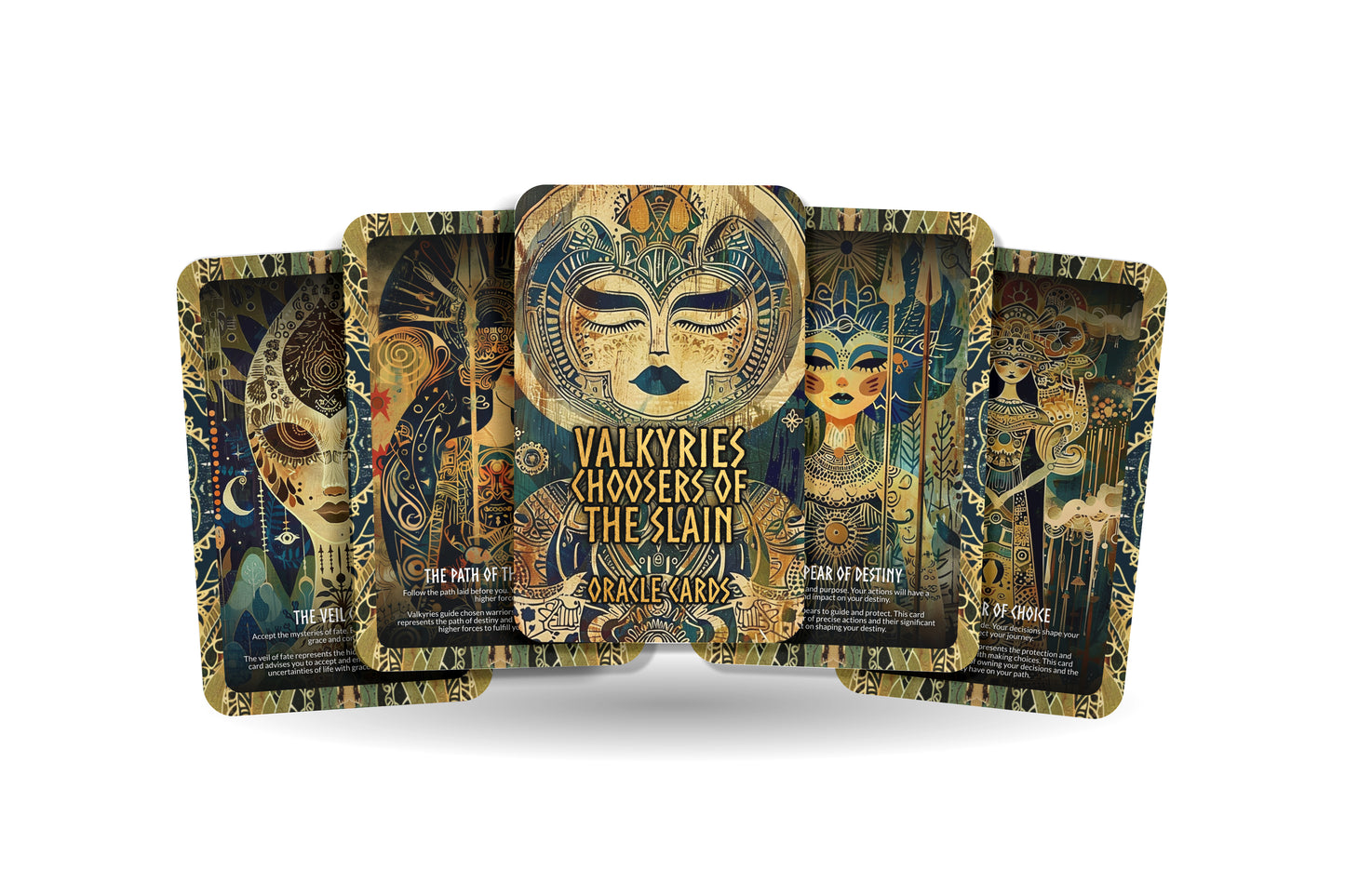 Valkyries - Choosers of the Slain Oracle Deck Cards - Guiding the souls to their rightful place in the cosmic order