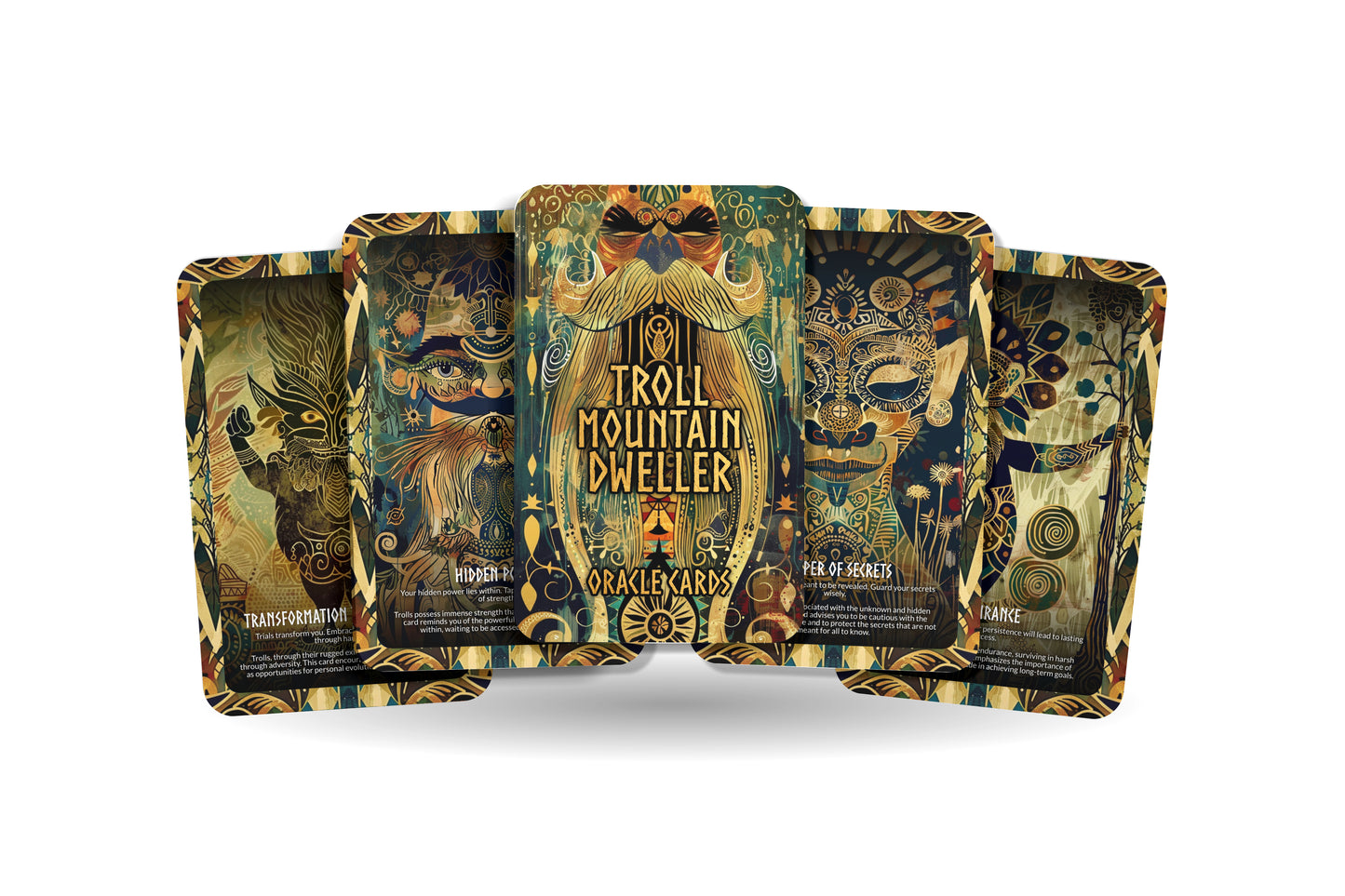 Troll - Mountain Dweller Oracle Deck Cards - Exploring the wisdom and solitude of mountainous terrains